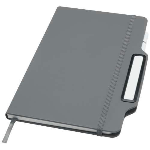 Libreta de tapa dura A5 con combinación de bolígrafo y lápiz (tinta negra)