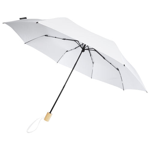 Paraguas plegable de 21" de PET reciclado resistente al viento Birgit