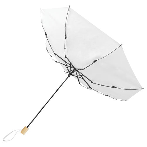 Paraguas plegable de 21" de PET reciclado resistente al viento Birgit