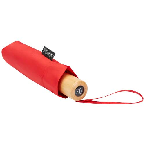 Paraguas plegable de 21" de PET reciclado resistente al viento Birgit