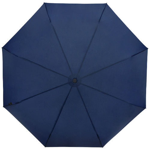 Paraguas plegable de 21" de PET reciclado resistente al viento Birgit