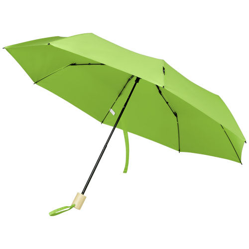 Paraguas plegable de 21" de PET reciclado resistente al viento Birgit