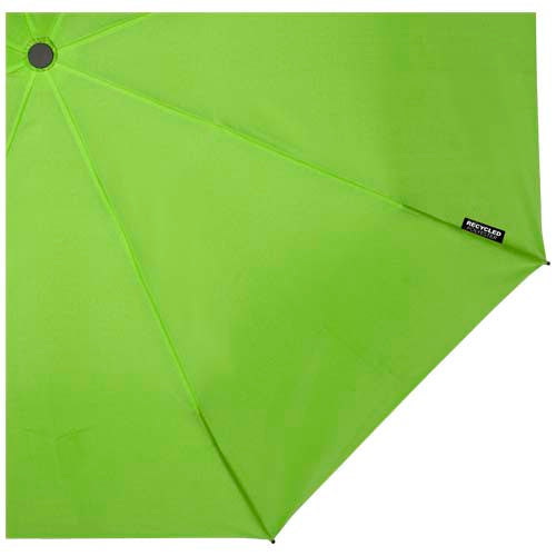 Paraguas plegable de 21" de PET reciclado resistente al viento Birgit