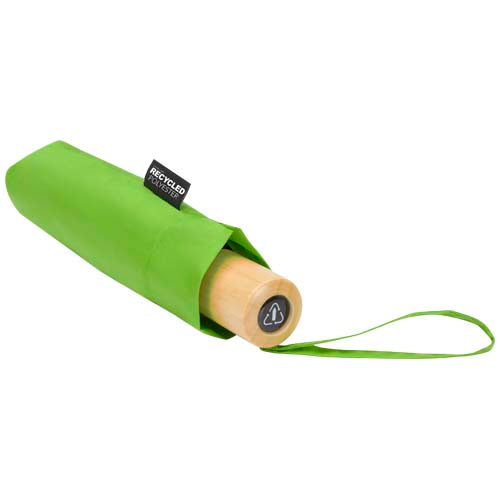 Paraguas plegable de 21" de PET reciclado resistente al viento Birgit