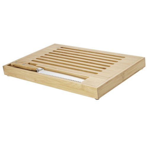 Tabla de cortar de bambú con cuchillo Pao