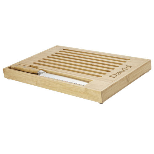 Tabla de cortar de bambú con cuchillo Pao
