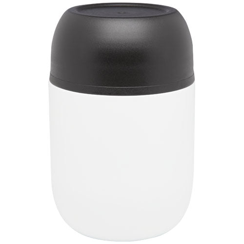 Fiambrera de 480 ml de acero inoxidable reciclado de doble pared con cuchara plegable