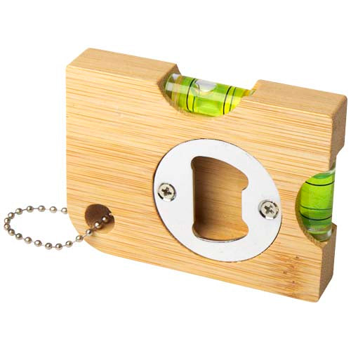 Abrebotellas de bambú con nivel
