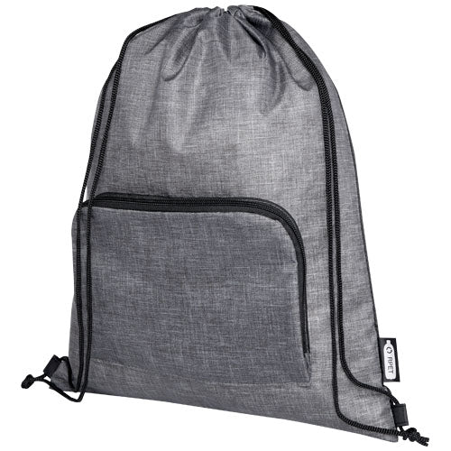 Bolsa con cordón plegable reciclada
