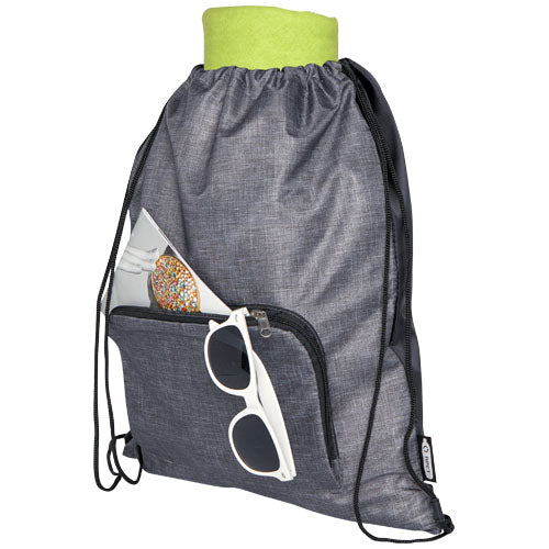 Bolsa con cordón plegable reciclada