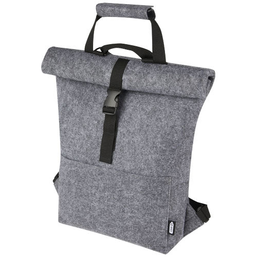 Bolsa para bicicleta enrollable de fieltro reciclado GRS de 13 L Felta