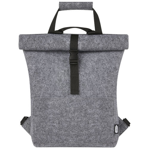 Bolsa para bicicleta enrollable de fieltro reciclado GRS de 13 L Felta