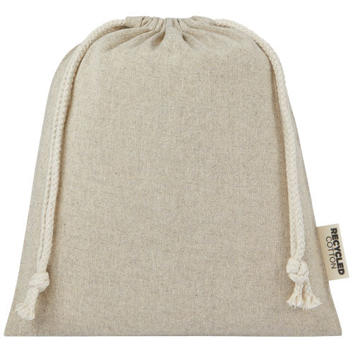Bolsa de regalo mediana de 1,5 l de algodón reciclado GRS de 150 g/m²