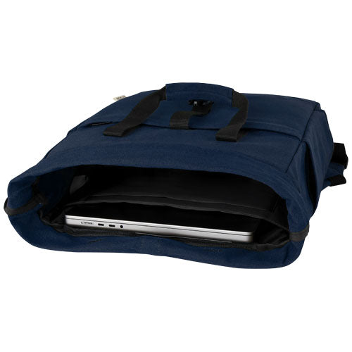 Mochila enrollable de 15 L para portátil de 15" de lona reciclada GRS Joey