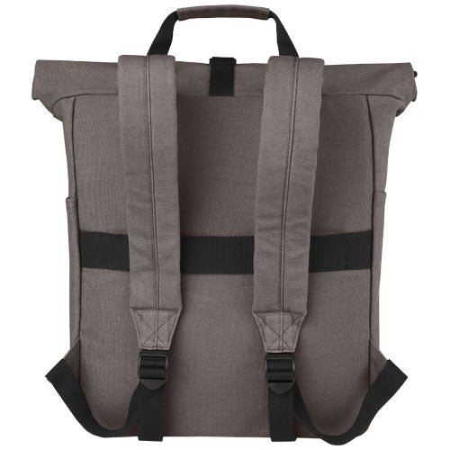Mochila enrollable de 15 L para portátil de 15" de lona reciclada GRS Joey