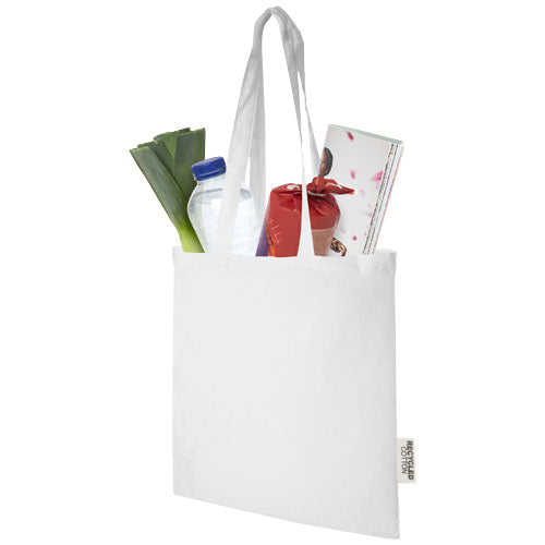 Bolsa Tote de algodón reciclado GRS de 140 g/m2 de 7 L Madras