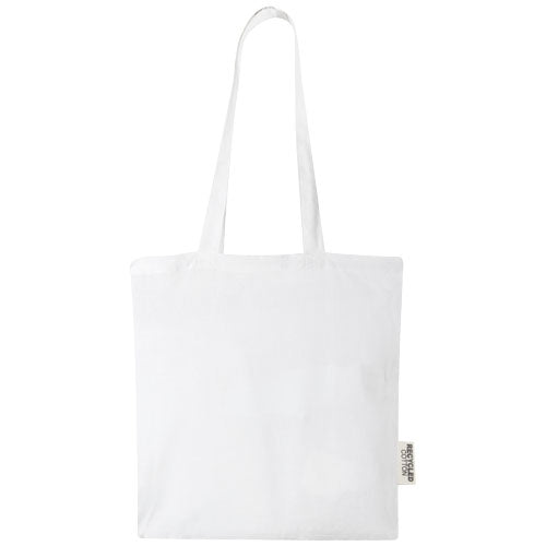 Bolsa Tote de algodón reciclado GRS de 140 g/m2 de 7 L Madras