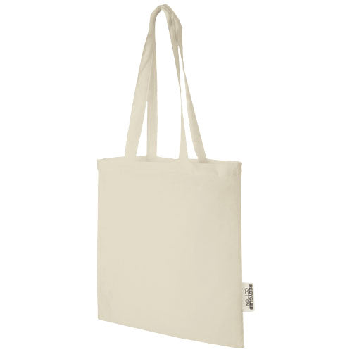 Bolsa Tote de algodón reciclado GRS de 140 g/m2 de 7 L Madras