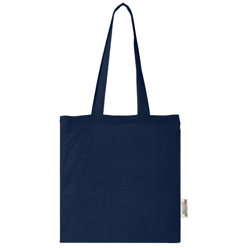Bolsa Tote de algodón reciclado GRS de 140 g/m2 de 7 L Madras