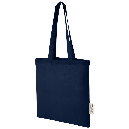 Bolsa Tote de algodón reciclado GRS de 140 g/m2 de 7 L Madras