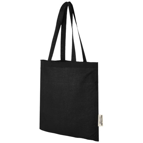 Bolsa Tote de algodón reciclado GRS de 140 g/m2 de 7 L Madras