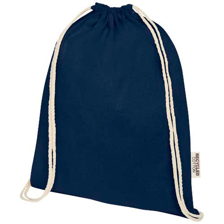 Bolsa con cordón de algodón reciclado GRS de 140 g/m²