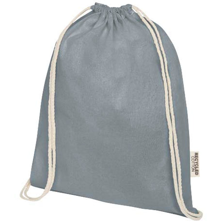 Bolsa con cordón de algodón reciclado GRS de 140 g/m²