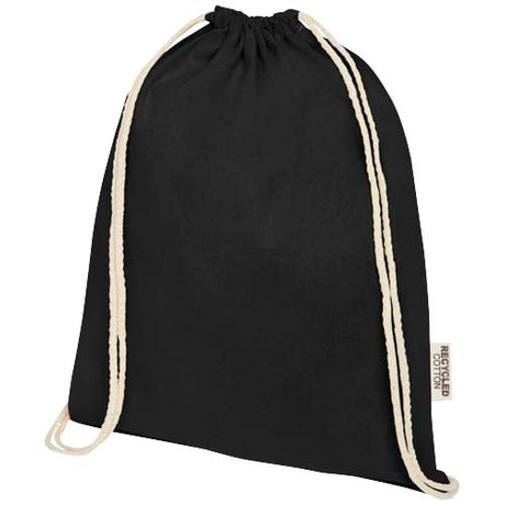 Bolsa con cordón de algodón reciclado GRS de 140 g/m²