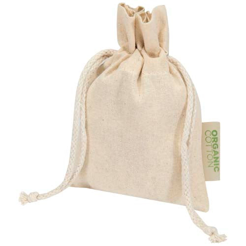 Bolsa de regalo algodón orgánico OCS de 140 g/m² - 15 x 10 cm