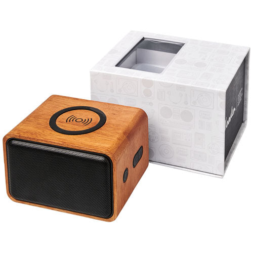 Altavoz con base de carga inalámbrica de 3 W "Wooden"