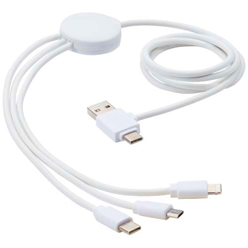 Cable de carga 5 en 1 con aditivo antibacteriano Pure