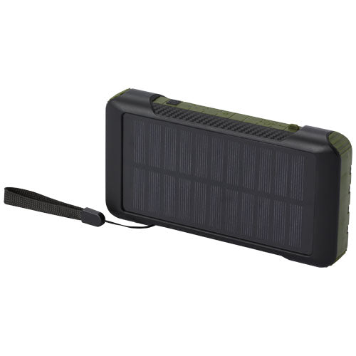 Batería externa de dinamo solar en plástico reciclado de 10 000 mAh con certificación RCS