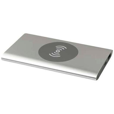 Batería externa inalámbrica tipo C de aluminio reciclado de 4000 mAh