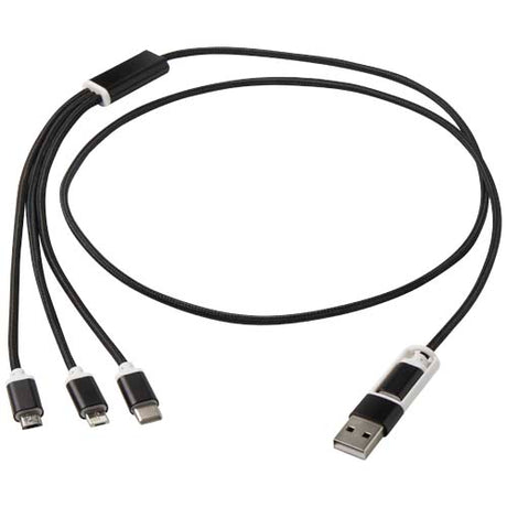 Cable de carga 5 en 1 de aluminio reciclado