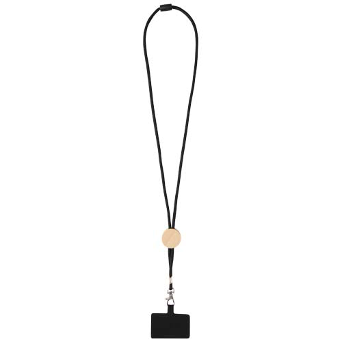 Lanyard para smartphone con detalles de bambú