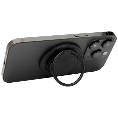 Soporte para teléfono magnético de plástico reciclado con portaanillos
