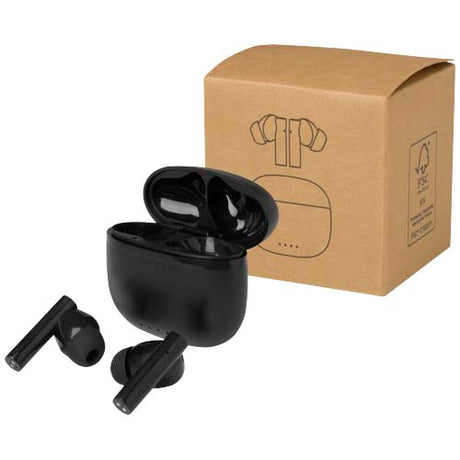 Auriculares True Wireless Bluetooth® de plástico reciclado con almohadillas de silicona