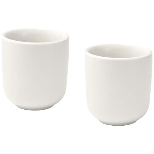 Juego de 2 tazas de espresso de cerámica de 90 ml