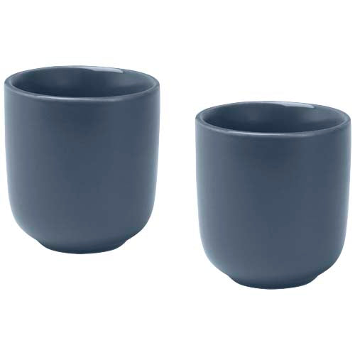 Juego de 2 tazas de espresso de cerámica de 90 ml