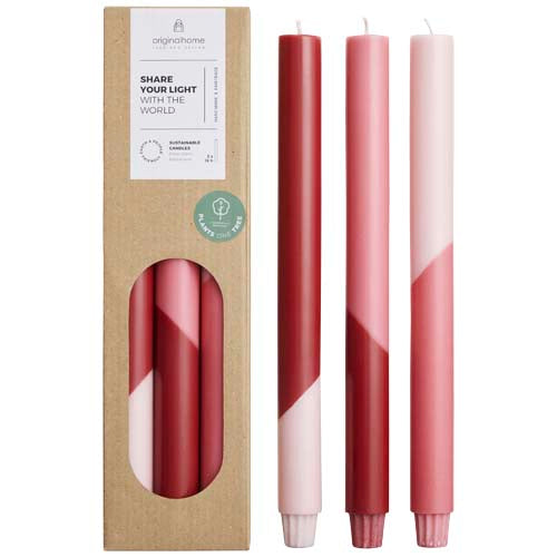 Velas diagonales - set de 3