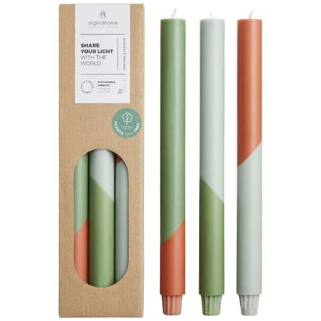Velas diagonales - set de 3