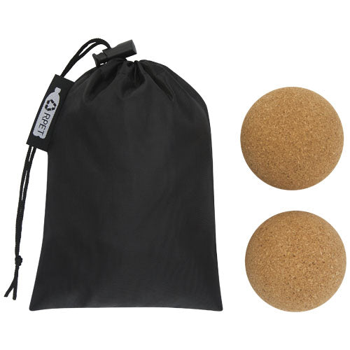 Pelota de corcho para yoga Trikona- Set dos unidades