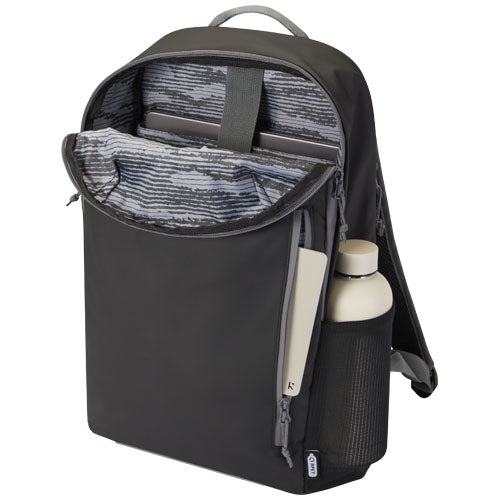 Mochila para portátil de 15" de material reciclado GRS resistente al agua de 21 L Aqua