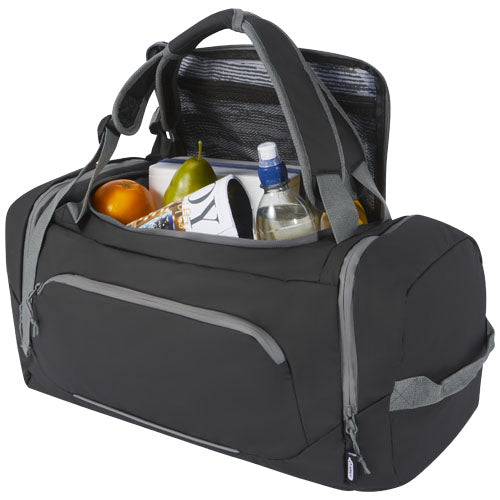 Mochila de lona resistente al agua de material reciclado GRS de 35 L Aqua
