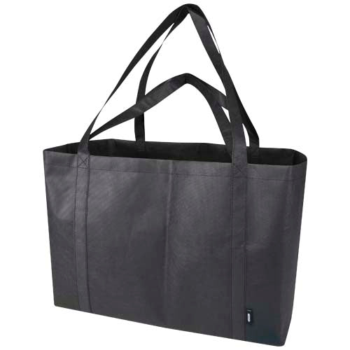 Bolsa Tote no tejida de material reciclado GRS extragrande de 65 l