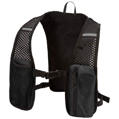 Chaleco de running de material reciclado con certificado GRS y mochila de hidratación de 5 L