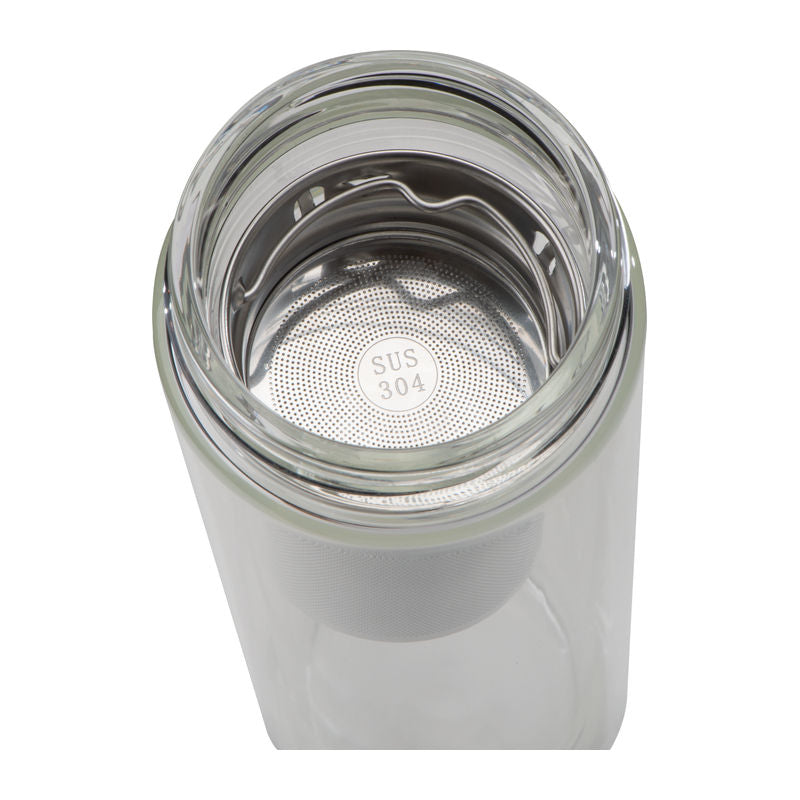 Botella de Vidrio con Tapa