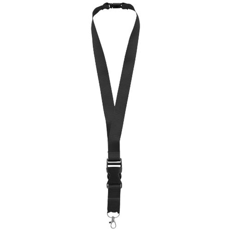 Lanyard con hebilla separable y clip de seguridad