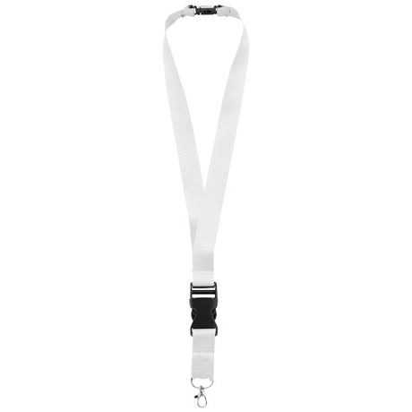 Lanyard con hebilla separable y clip de seguridad