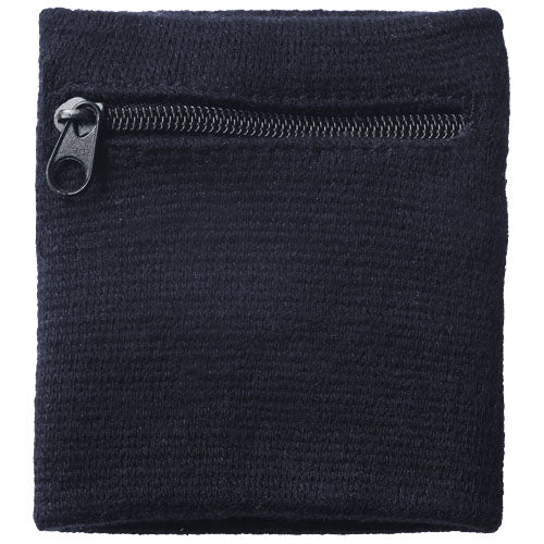 Muñequera absorbente con bolsillo cremallera